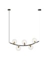 Ritz 5 Svart/Transparent pendellampa - Ø14 cm, E14, 230V, utan ljuskälla