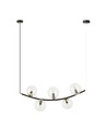 Ritz 5 Svart/Transparent pendellampa - Ø14 cm, E14, 230V, utan ljuskälla