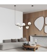 Ritz 5 Svart/Transparent pendellampa - Ø14 cm, E14, 230V, utan ljuskälla