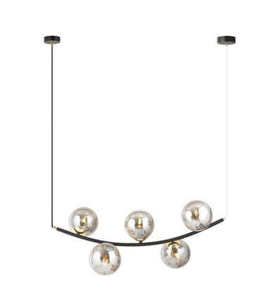 Ritz 5 Svart/Grafit pendellampa - Ø14 cm, E14, 230V, utan ljuskälla