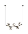 Ritz 5 Svart/Grafit pendellampa - Ø14 cm, E14, 230V, utan ljuskälla
