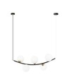 Ritz 5 Svart/Opal pendellampa - Ø14 cm, E14, 230V, utan ljuskälla