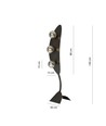 Aura LP3 Svart/Grafit golvlampa - Ø14 cm, E14, 230V, utan ljuskälla