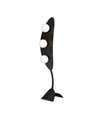 Aura LP3 Svart/Opal golvlampa - Ø14 cm, E14, 230V, utan ljuskälla