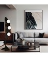 Aura LP3 Svart/Opal golvlampa - Ø14 cm, E14, 230V, utan ljuskälla