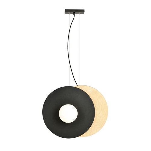 Soho 2 Svart/Opal pendellampa - Ø14 cm, E14, 230V, utan ljuskälla