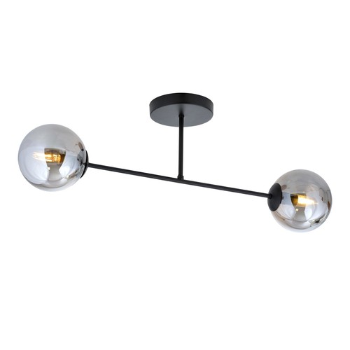 Roma 2 Svart/Grafit taklampa - Ø14 cm, E14, 230V, utan ljuskälla