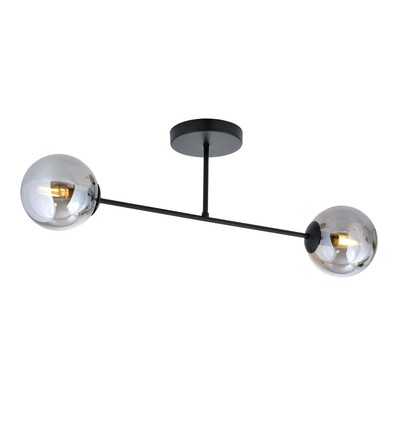 Roma 2 Svart/Grafit taklampa - Ø14 cm, E14, 230V, utan ljuskälla