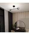 Roma 2 Svart/Grafit taklampa - Ø14 cm, E14, 230V, utan ljuskälla