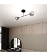 Roma 2 Svart/Grafit taklampa - Ø14 cm, E14, 230V, utan ljuskälla