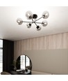 Roma 6 Svart/Grafit taklampa - Ø14 cm, E14, 230V, utan ljuskälla