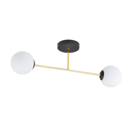 Magnum 2 Svart/Opal taklampa - Ø14 cm, E14, 230V, utan ljuskälla