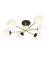 Magnum 6 Svart/Opal taklampa - Ø14 cm, E14, 230V, utan ljuskälla