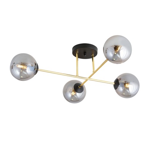 Magnum 4 Svart/Grafit taklampa - Ø14 cm, E14, 230V, utan ljuskälla