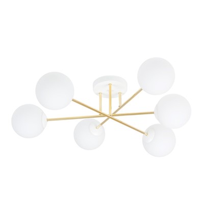 Magnum 6 Vit/Opal taklampa - Ø14 cm, E14, 230V, utan ljuskälla