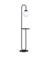 Bari LP1 Svart golvlampa - Ø14 cm, E14, 230V, utan ljuskälla