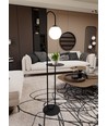 Bari LP1 Svart golvlampa - Ø14 cm, E14, 230V, utan ljuskälla