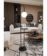 Bari LP1 Svart golvlampa - Ø14 cm, E14, 230V, utan ljuskälla