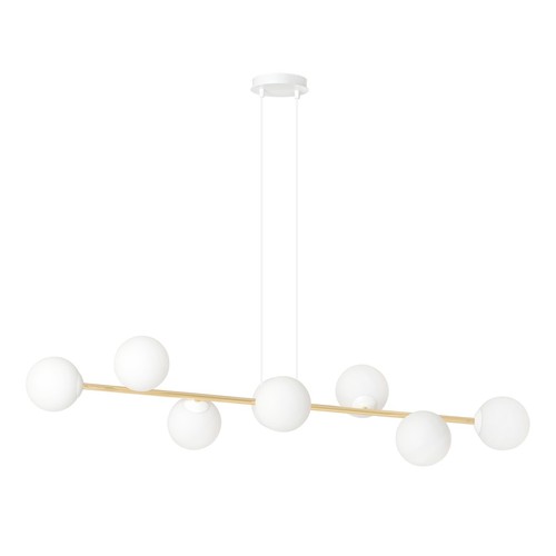 Gravity 8 Vit/Guld pendellampa - Ø14 cm, E14, 230V, utan ljuskälla