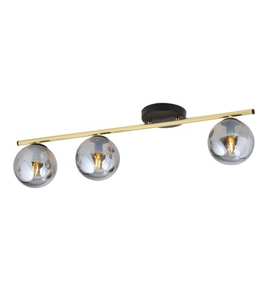 Monza 3 Svart/Grafit taklampa - Ø14 cm, E14, 230V, utan ljuskälla