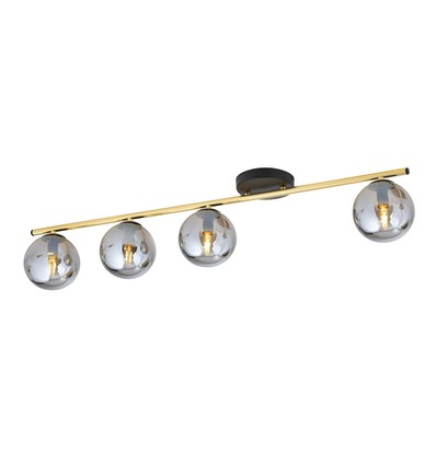 Monza 4 Svart/Grafit taklampa - Ø14 cm, E14, 230V, utan ljuskälla