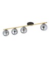 Monza 4 Svart/Grafit taklampa - Ø14 cm, E14, 230V, utan ljuskälla