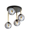 Dolce 4 Svart/Grafit taklampa - Ø14 cm, E14, 230V, utan ljuskälla