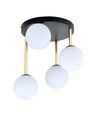 Dolce 4 Svart/Opal taklampa - Ø14 cm, E14, 230V, utan ljuskälla