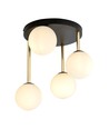 Dolce 4 Svart/Opal taklampa - Ø14 cm, E14, 230V, utan ljuskälla