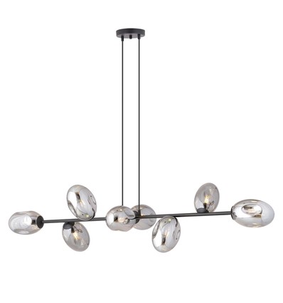 Pandora 8 Svart/Grafit pendellampa - Ø12 cm, E14, 230V, utan ljuskälla