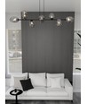 Pandora 8 Svart/Grafit pendellampa - Ø12 cm, E14, 230V, utan ljuskälla
