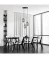 Astral 3 Svart Premium Grafit pendellampa - Ø12 cm, E14, 230V, utan ljuskälla