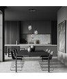 Astral 3 Svart Premium Grafit pendellampa - Ø12 cm, E14, 230V, utan ljuskälla
