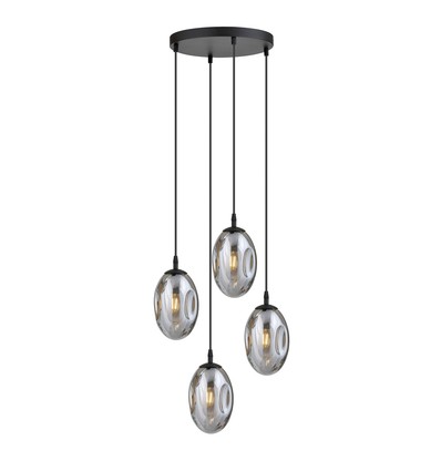 Astral 4 Svart Premium Grafit pendellampa - Ø12 cm, E14, 230V, utan ljuskälla