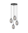 Astral 4 Svart Premium Grafit pendellampa - Ø12 cm, E14, 230V, utan ljuskälla