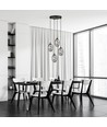 Astral 4 Svart Premium Grafit pendellampa - Ø12 cm, E14, 230V, utan ljuskälla