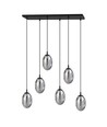 Astral 6 Svart/Grafit pendellampa - Ø12 cm, E14, 230V, utan ljuskälla