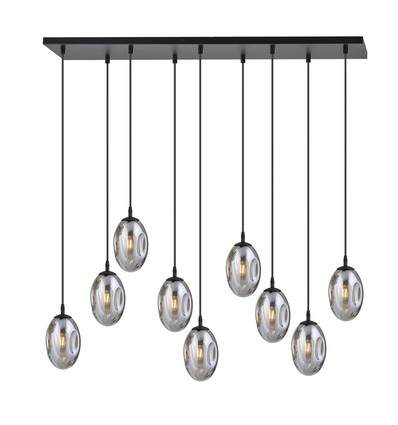 Astral 9 Svart/Grafit pendellampa - Ø12 cm, E14, 230V, utan ljuskälla