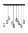 Astral 9 Svart/Grafit pendellampa - Ø12 cm, E14, 230V, utan ljuskälla
