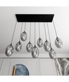 Astral 9 Svart/Grafit pendellampa - Ø12 cm, E14, 230V, utan ljuskälla