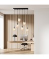 Astral 6 Svart/Bärnsten pendellampa - Ø12 cm, E14, 230V, utan ljuskälla