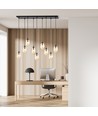 Astral 9 Svart/Bärnsten pendellampa - Ø12 cm, E14, 230V, utan ljuskälla