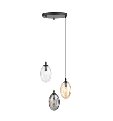 Astral 3 Svart Premium Mix pendellampa - Ø12 cm, E14, 230V, utan ljuskälla