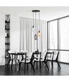 Astral 3 Svart Premium Mix pendellampa - Ø12 cm, E14, 230V, utan ljuskälla