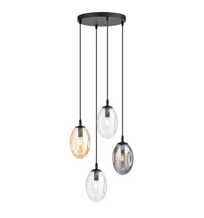 Astral 4 Svart Premium Mix pendellampa - Ø12 cm, E14, 230V, utan ljuskälla