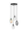 Astral 4 Svart Premium Mix pendellampa - Ø12 cm, E14, 230V, utan ljuskälla