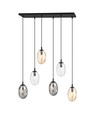 Astral 6 Svart Mix taklampa - Ø12 cm, E14, 230V, utan ljuskälla