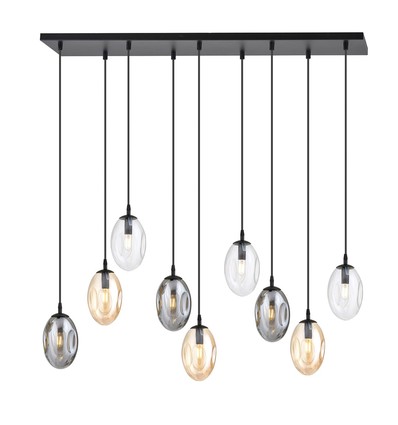 Astral 9 Svart Mix taklampa - Ø12 cm, E14, 230V, utan ljuskälla