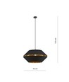 Piano 1 Svart/Guld pendellampa - Ø42 cm, E27, 230V, utan ljuskälla