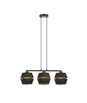 Piano 3 Svart/Guld pendellampa - Ø15 cm, E27, 230V, utan ljuskälla
